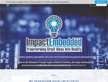 Tablet Screenshot of impactembedded.com